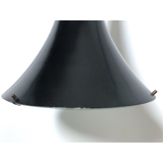 Vintage Enamelled Metal Chandelier, Italy, 1960s For Sale - Image 6 of 10