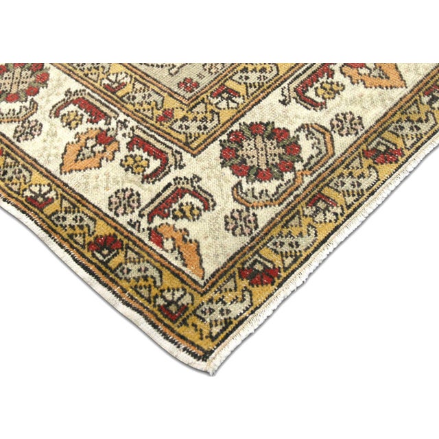 Traditional 1960s Turkish Oushak Rug For Sale - Image 3 of 6
