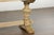 French 19th Century Bleached Walnut Bench with Turned Legs and Cross Stretcher For Sale - Image 11 of 12