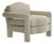 Nougat Boucle Elio Lounge Chair by Ceraudo For Sale