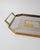 Mid-Century Octagonal Stainless Steel Tray with Brass Rim, 1970s For Sale - Image 11 of 12