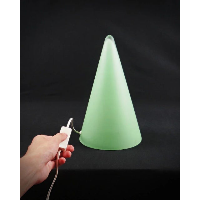 Teepee XL Lamp in Green Opal Glass, Vintage 90s Design Light up your room with this Teepee lamp, featuring an unusual and...