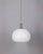 Metal Vintage Italian White Plastic Pendant Lamp, 1970s For Sale - Image 7 of 7