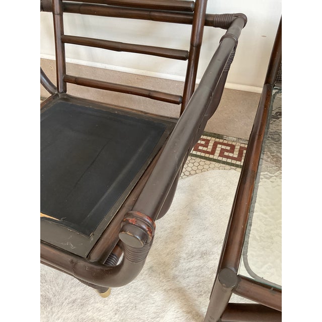 Vintage Rattan Lanai Chair Attributed to John Eisner for Ficks Reed, Circa 1970 For Sale In Raleigh - Image 6 of 10