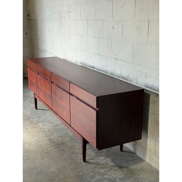 Danish Rosewood Sideboard by Ib Kofod-Larsen for Faarup Møbelfabrik – Vintage Mid-Century Modern Credenza For Sale - Image 12 of 12