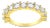 14K Yellow Gold Plated .925 Sterling Silver 2.00 Cttw Shared Prong Set Round-Diamond 11 Stone Band Ring (J-K Color, I1-I2 Clarity) - Size 6 For Sale