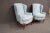 Traditional Lane Blue Wingback Chairs/Pair For Sale - Image 3 of 10