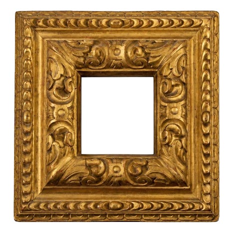 Italian Frame in Carved and Gilded Wood, 18th Century For Sale