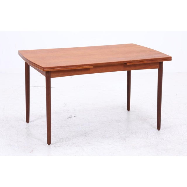 Mid-Century Extendable Dining Table in Teak, 1960s For Sale - Image 3 of 11