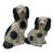 Late 20th Century Staffordshire King Charles Spaniel Dogs - a Pair For Sale