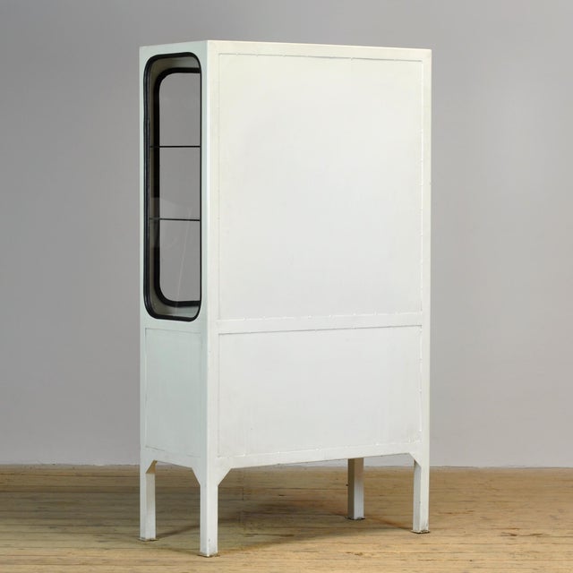 Vintage Medical Cabinet in Glass and Iron, 1970s For Sale - Image 9 of 10
