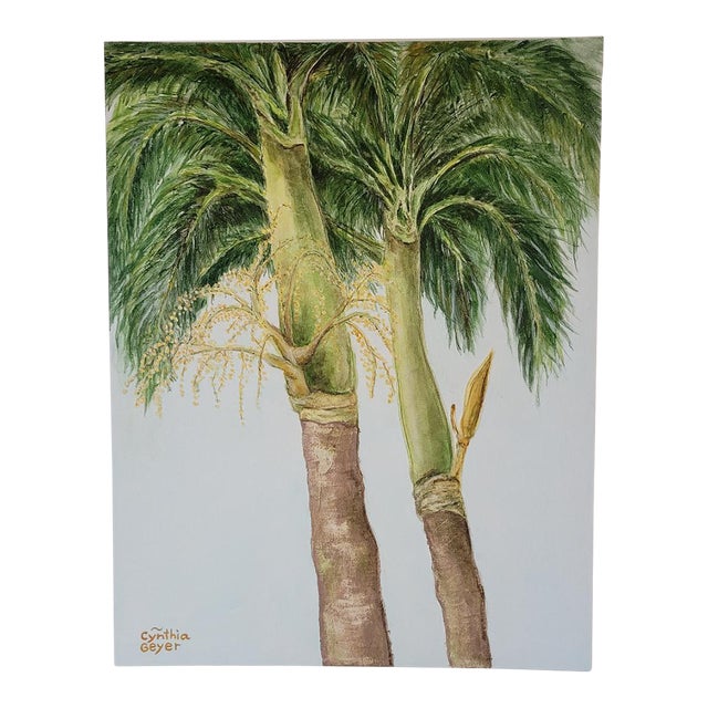 Palm Trees Acrylic Painting For Sale