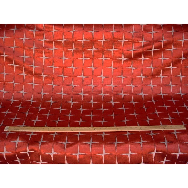 31/2y Zoffany Harlequin Issoria Tabasco MId Century Velvet Upholstery