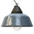 Vintage Industrial Enamel and Cast Iron Lamp For Sale - Image 5 of 6