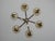 Vintage Chandelier in Brass, Aluminium and Glass, 1970s For Sale - Image 11 of 12