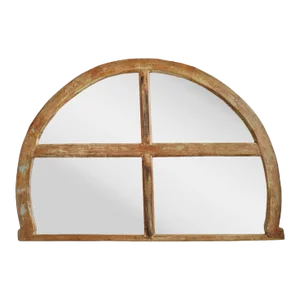 Vintage Mid 20th Century Arched Window Mirror