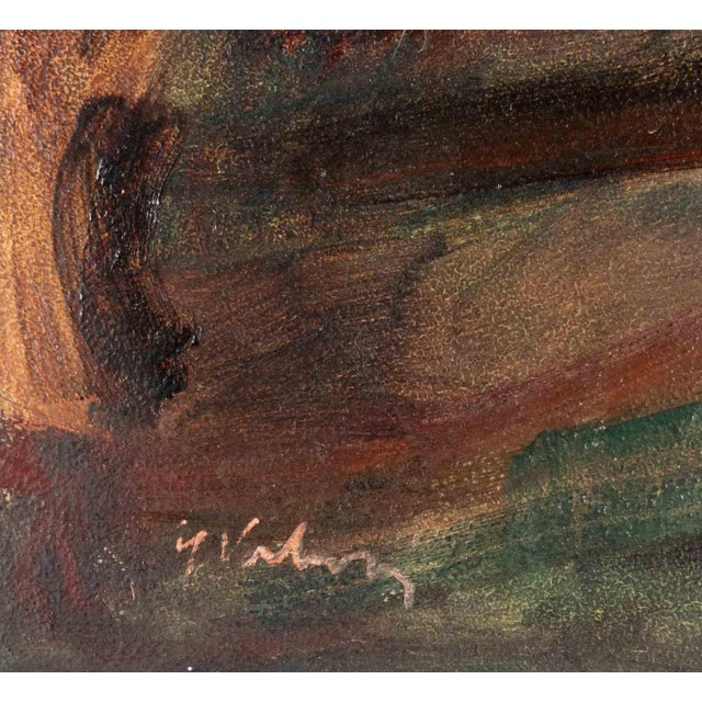 Pierot in the dressing room is an oil painting realized by Vrbova Miloslava Prof. Zinkovy. Oil on panel, 65 x 45 cm. Hand...