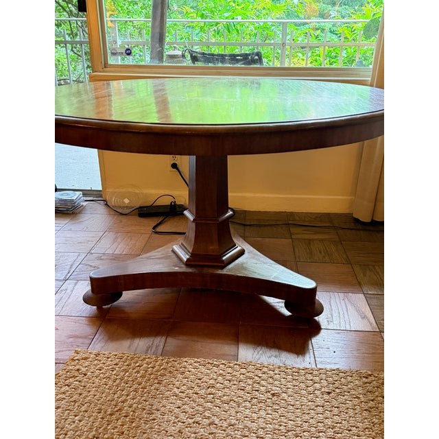 Brown Antique Pedestal Table From Kenny Ball Antiques For Sale - Image 8 of 9