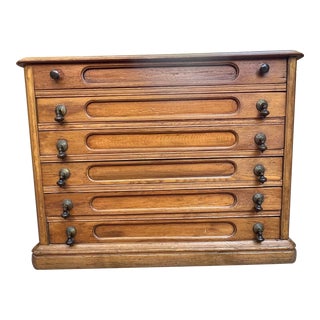 19th Century Antique Spool Cabinet For Sale