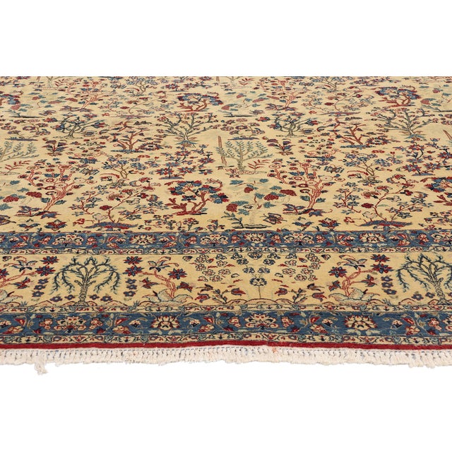 Vintage Persian Tudeshk Nain Rug, 10'02 X 12'07 For Sale - Image 4 of 9