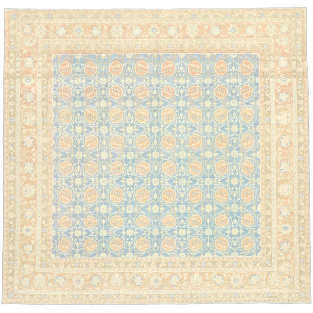 Vintage Portuguese Khotan Style Rug - 09'03 X 09'07 For Sale - Image 9 of 9