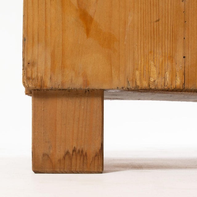 Brown Antique Pine Bedside Cupboard For Sale - Image 8 of 10