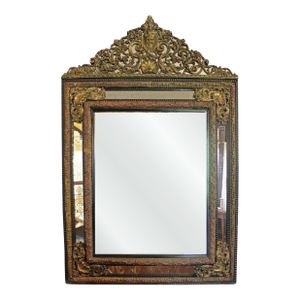 Late 19th Century Grand Scale French Repousse Mirror