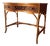 Bamboo and Wicker Dressing Table with Central Drawer For Sale