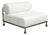 Modern Outdoor Lounge Chair With Olive Green Stainless Steel Frame For Sale