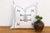 White Charcoal Bowtie Cactus Silk Moroccan Pillow For Sale - Image 8 of 8