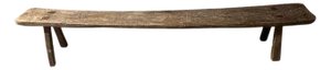 Andrianna Shamaris Wabi Sabi Long Teak Wood Bench