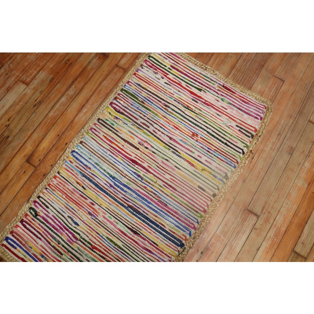 Zabihi Collection Vintage Mini Size Rag Rug - 2'1" x 3'9" For Sale - Image 9 of 9