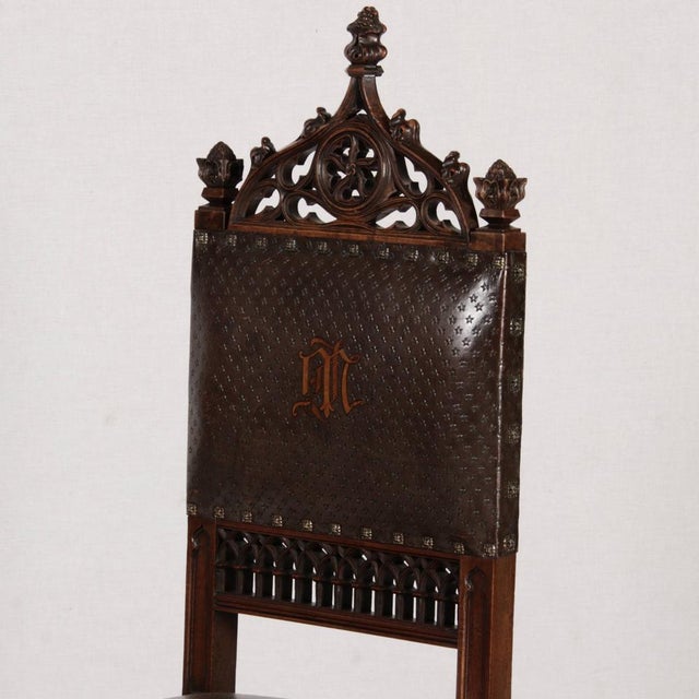 Antique Neo-Gothic Chairs, 1910, Set of 6 For Sale - Image 17 of 18