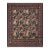Shabby Chic Square 1990's Pak-Persian Black/Black Wool Rug - 8'2'' X 8'3'' For Sale