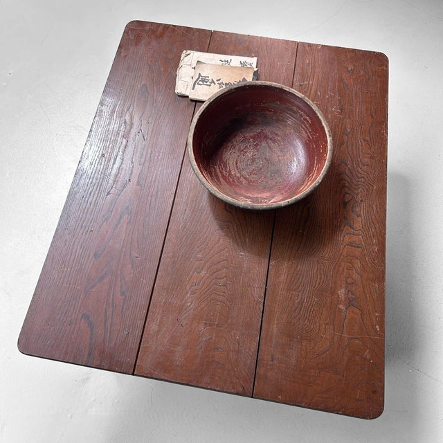 1920s Vintage Japanese Wooden Folding Leg Table, 1920s For Sale - Image 5 of 18