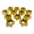 1980s Postmodern Hollywood Regency Boho Chic Ceramic Star Napkin Rings - Set of 12 For Sale