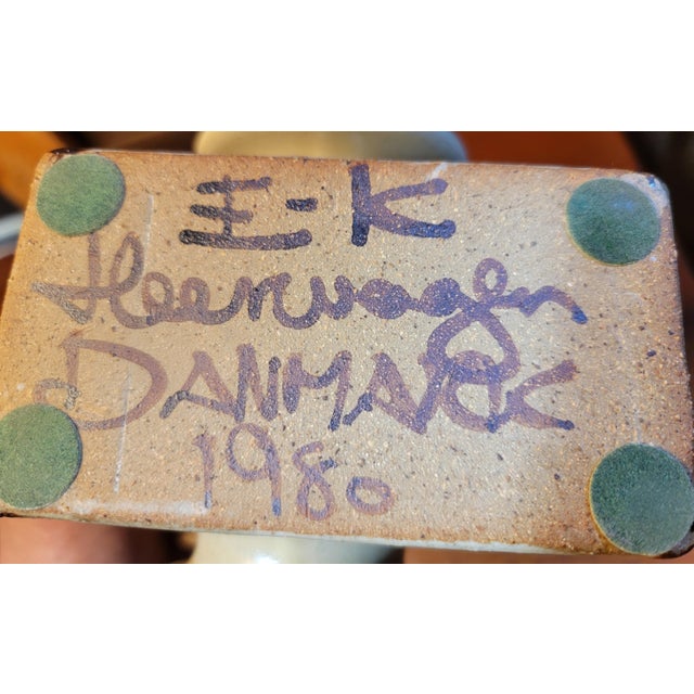 1980s Abstract Stoneware Bird by Erling and Karin Heerwagen Denmark For Sale - Image 5 of 9