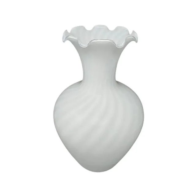 White Vase in Murano Glass by Dogi, Italy, 1960s For Sale - Image 8 of 10