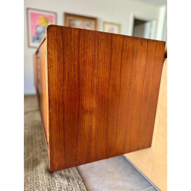 A Vintage Teak Sideboard by Danish Designer Johannes Andersen for Silkeborg Møbelfabrik, Circa 1960s., Attributed For Sale - Image 10 of 12