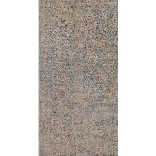 1920s Tabriz Botanic Handwoven Wool Rug For Sale - Image 4 of 6