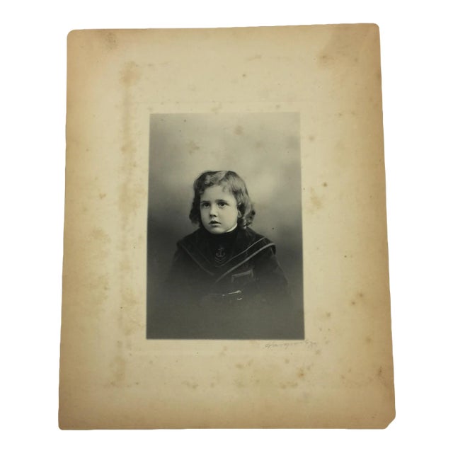 19th Century Photograph of a Boy For Sale