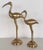 Gold Vintage Italian Brass Cranes, 1970s, Set of 2 For Sale - Image 8 of 13