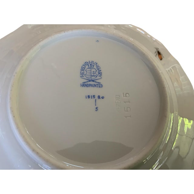 Traditional Herand Rothschild Bird Complete Set of 12 6" Bread Butter Porcelain Plates Ro/1515 Made in Hungary For Sale - Image 3 of 9