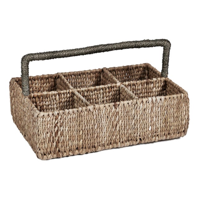 Mercela Seagrass Drinkware / Cutlery Caddy For Sale