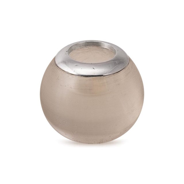 Antique Silver Mounted Glass Match Striker, 1909 For Sale - Image 9 of 9