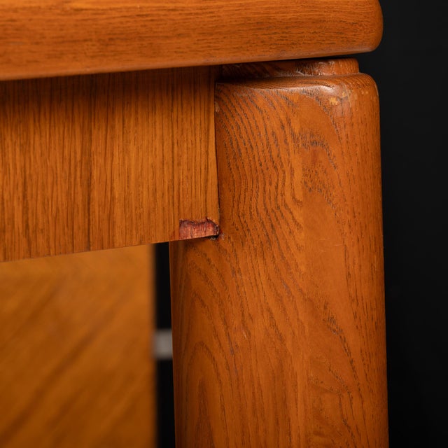 1980s Drexel Heritage Compatibles I Mid Century Modern Extendable Dining Table W/ 2 Leaves For Sale - Image 11 of 11