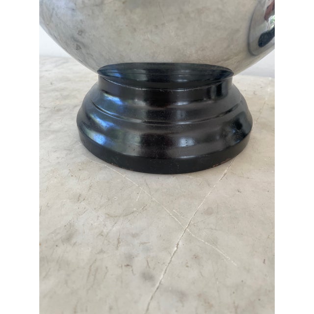 Silver Vintage 1950's Retro Bowling Trophy / Liquor Dispenser With Set of 6 Shot Glasses - 11 Pieces For Sale - Image 8 of 10