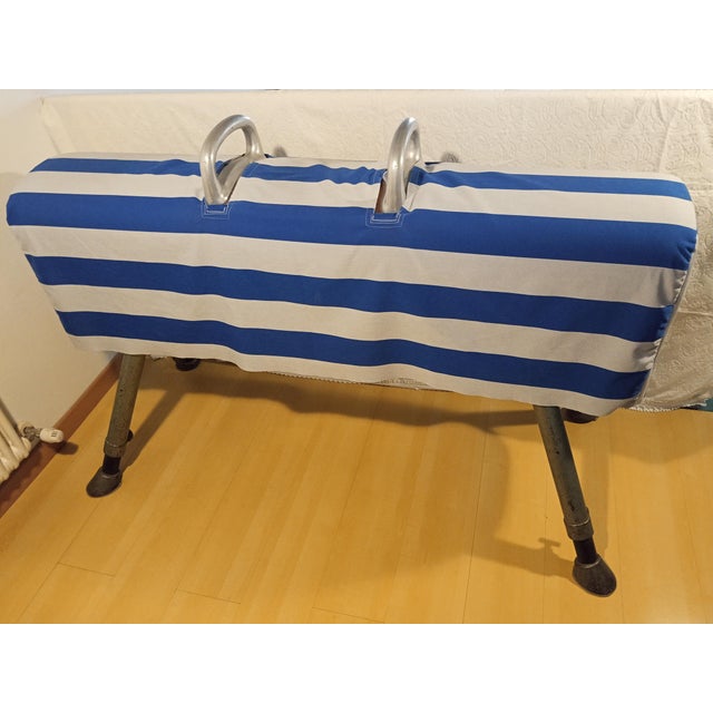 1950s Professional Leather Gym Horse, Italy, 1950s For Sale - Image 5 of 18