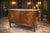 1860 French Artisan Louis XVI Mahogany Green Marble Commode For Sale - Image 16 of 18