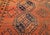 Vintage Turkmen Ersari in Allover Geometric Pattern in Red, Blue, Navy, Brown For Sale - Image 10 of 14